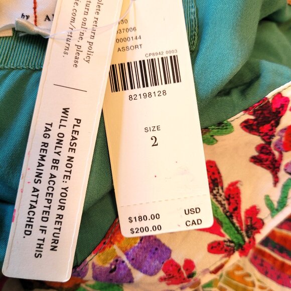 Anthropologie One Shoulder Bird Floral Print Midi Maxi Dress - Picture 7 of 9